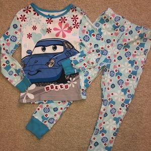 EUC Disney Store Cars Girl’s PJs Pajamas